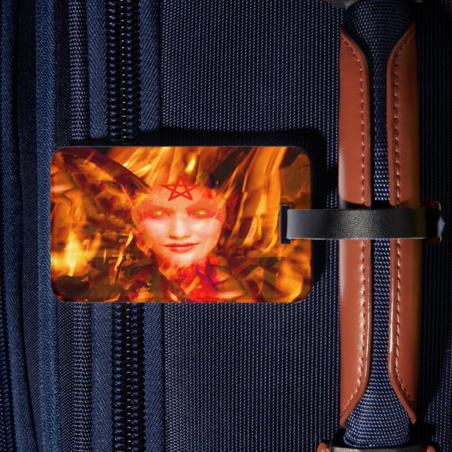 Fire Demon Luggage Tag (Back Insitu 2)