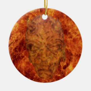 Fire Demon Round Ornament