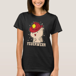 Fire Department Animal with Fire Helmet T-Shirt