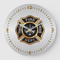 Fire Department Badge Gold and Silver