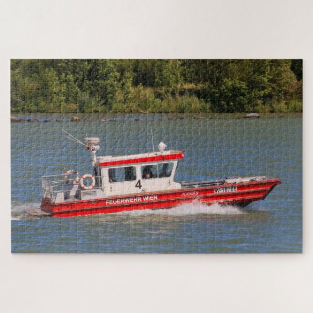 Fire Department boat, Vienna, Austria  Jigsaw Puzzle (Horizontal)