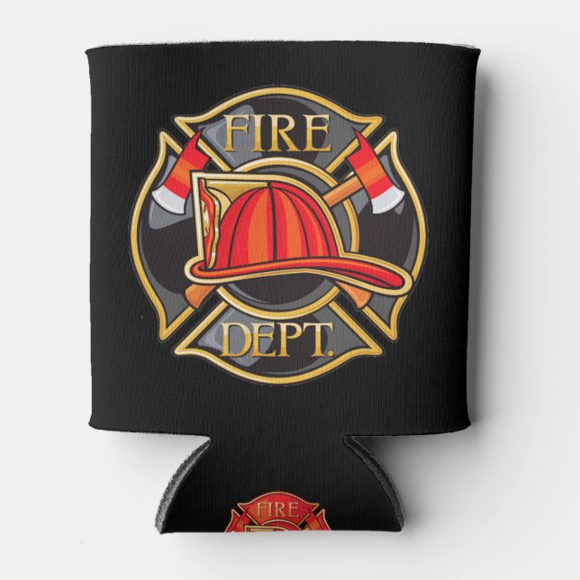 Fire Department Can Cooler - srf (Front)