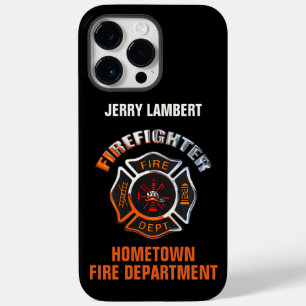 Fire Department Chrome Name Template Case-Mate iPhone 14 Pro Max Case