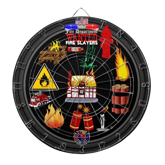 Fire Department Dartboard (Front)