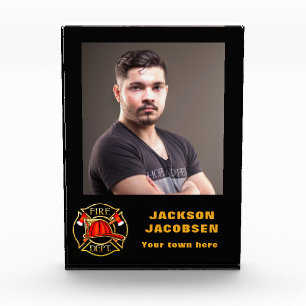 Fire Department Emblem Photo Block