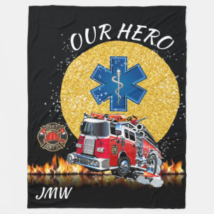 Fire Department Firefighter - EMS Fleece Blanket