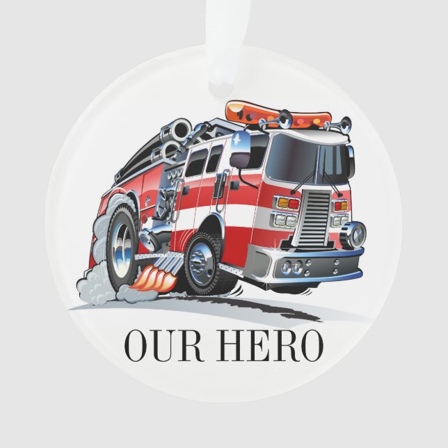 Fire Department Firefighter Ornament (Front)
