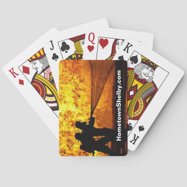 Fire Department Firefighter Playing Cards (Back)