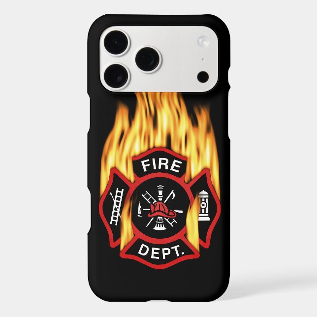 Fire Department Flaming Badge (Back)