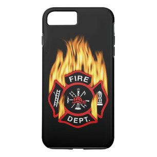 Fire Department Flaming Badge iPhone 8 Plus/7 Plus Case