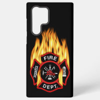 Fire Department Flaming Badge