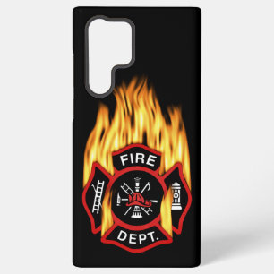 Fire Department Flaming Badge Samsung Galaxy Case