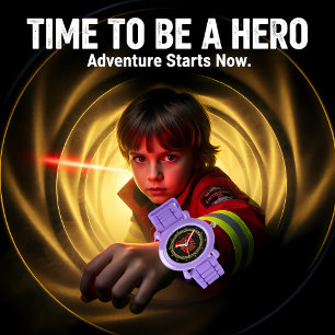 Fire Department Gold And Red Badge With Fire Axes Watch