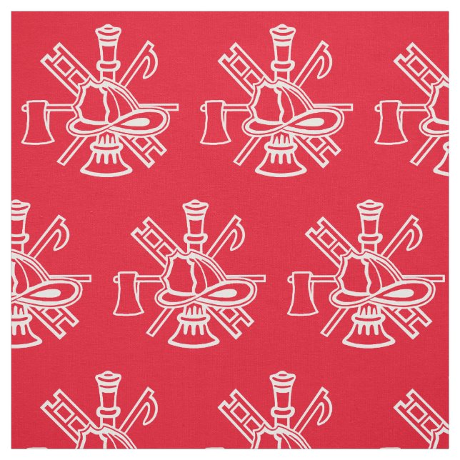 Fire Department Icon  Fabric (Swatch)