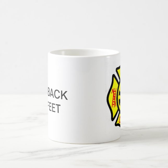 FIRE DEPARTMENT, KEEP BACK 200 FEET COFFEE MUG (Center)