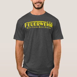 Fire department lettering in yellow T-Shirt