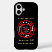 Fire Department logo Black And Red Badge11