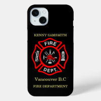 Fire Department logo Black And Red Badge11