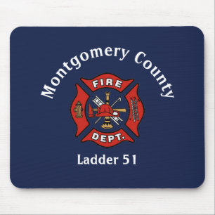Fire Department Logo Custom Mouse Mat