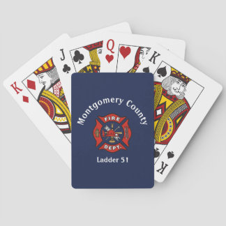 Fire Department Logo Custom Playing Cards