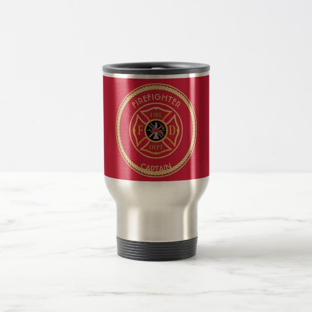 Fire Department Maltese Cross Custom Mug (Center)