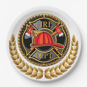 Fire Department Party Goods Paper Plate