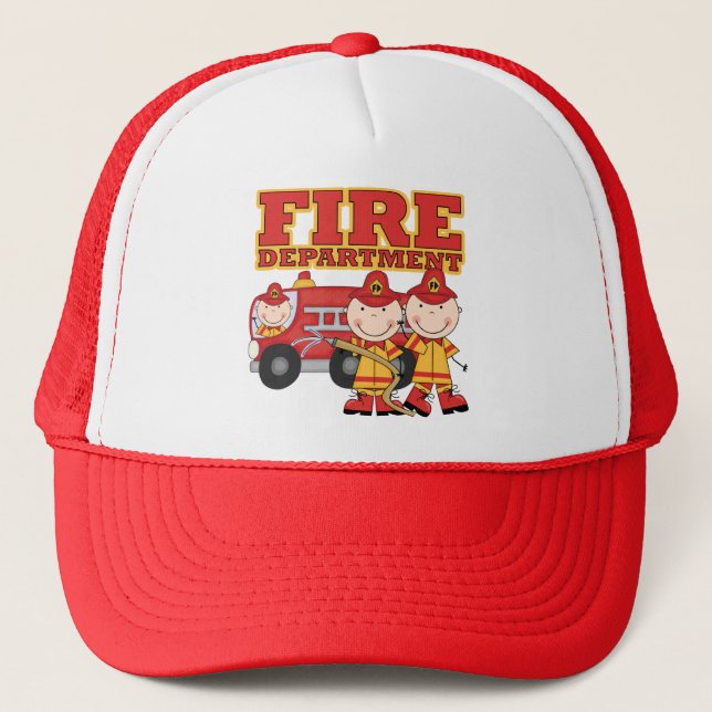 Fire Department Tshirts and Gifts Trucker Hat (Front)
