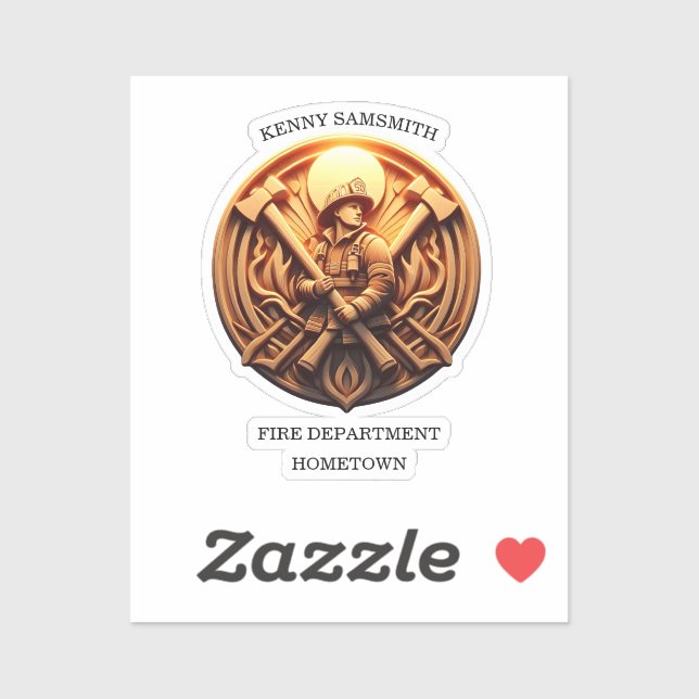 Fire Departments Badge symbolising bravery (Sheet)