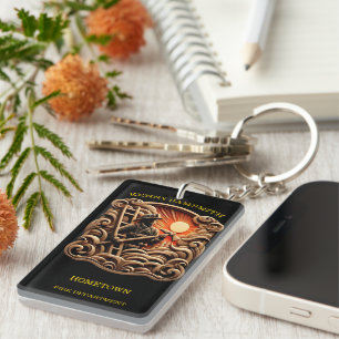 Fire Departments Badge symbolizing bravery Key Ring