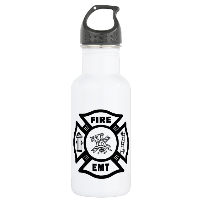 Fire Dept EMT 532 Ml Water Bottle (Front)