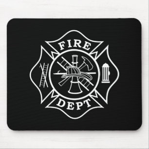Fire Dept / Firefighter Maltese Cross Mousepad
