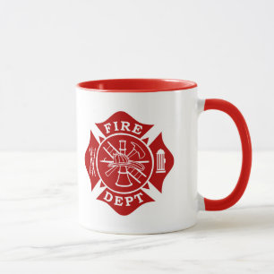 Fire Dept / Firefighter Maltese Cross Mug