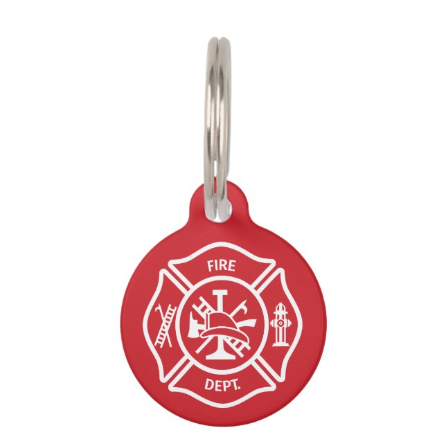 Fire Dept Logo Customisable Accountability Tag (Front)