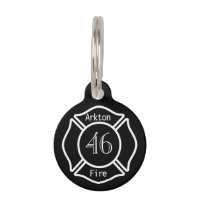 Fire Dept Logo Customisable Firefighter Tag
