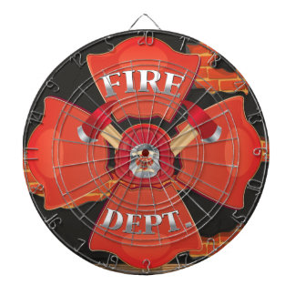 Fire Dept Logo Dartboard