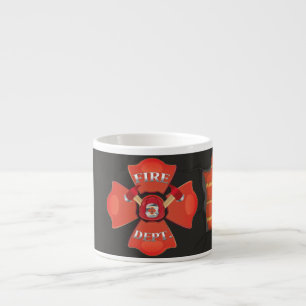 Fire Dept Logo Espresso Cup