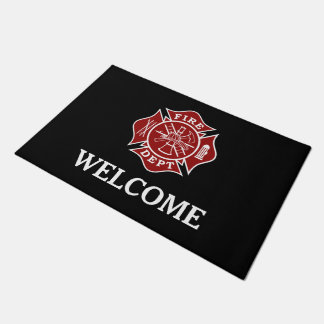 Fire Dept Maltese Cross Doormat