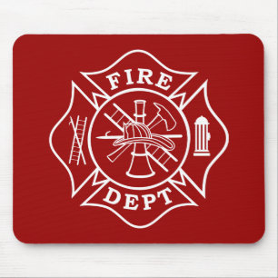 Fire Dept Maltese Cross Mousepad