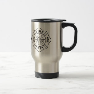 Fire Dept Maltese Cross Stainless Steel Mug