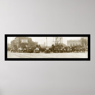 Fire Dept Niagara Photo 1921 Poster
