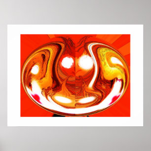 Fire devil art poster