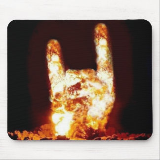 Fire Devil Horns Customised Mouse Pad