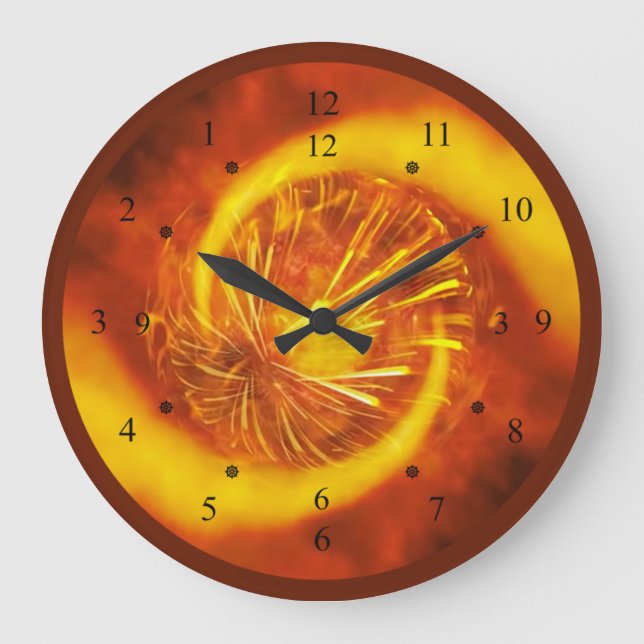  Fire Diamond V2~Time Machine Clock~Unique Design~ Large Clock (Front)