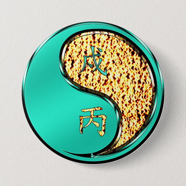 Fire Dog 7.5 Cm Round Badge (Front)