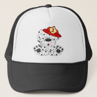 Fire Dog Dalmation and Hat
