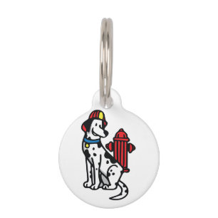 Fire Dog Pet Tag