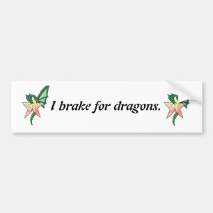 Fire Dragon Bumper Sticker