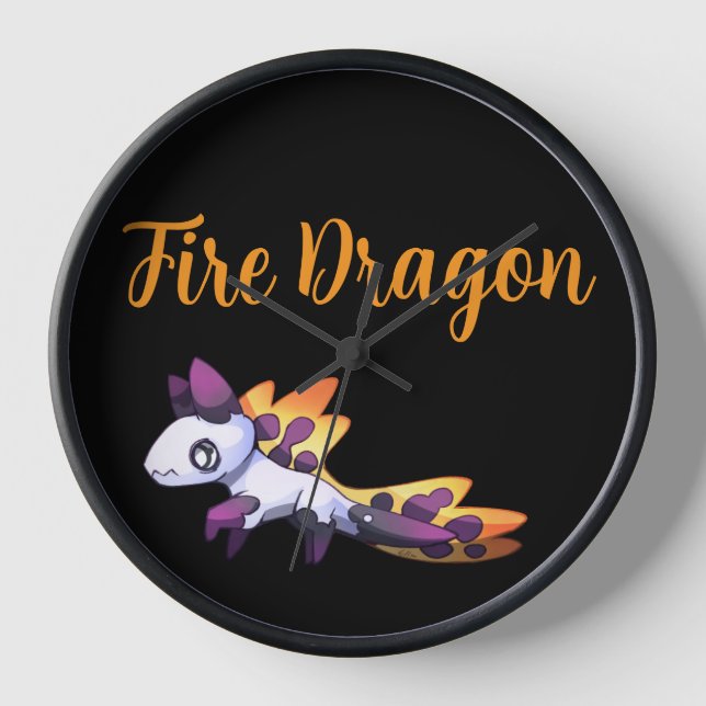 Fire Dragon Clock (Front)
