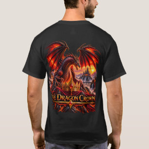 Fire Dragon Crown Fantasy Dragon T-Shirt