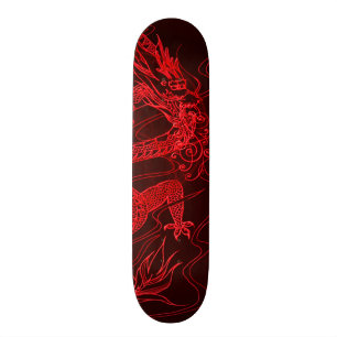 Fire Dragon Element Custom Pro Park Board Skateboard
